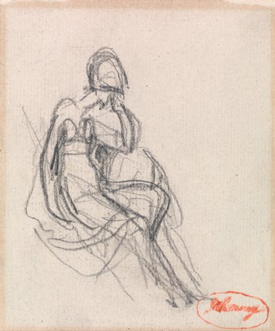 Mujer sentada de George Romney